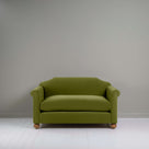  Dolittle 2-Seater Sofa in Intelligent Velvet Lawn, Front View - Nicola Harding 