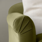  Dolittle 2-Seater Sofa in Intelligent Velvet Lawn, Arm Design Closeup - Nicola Harding 