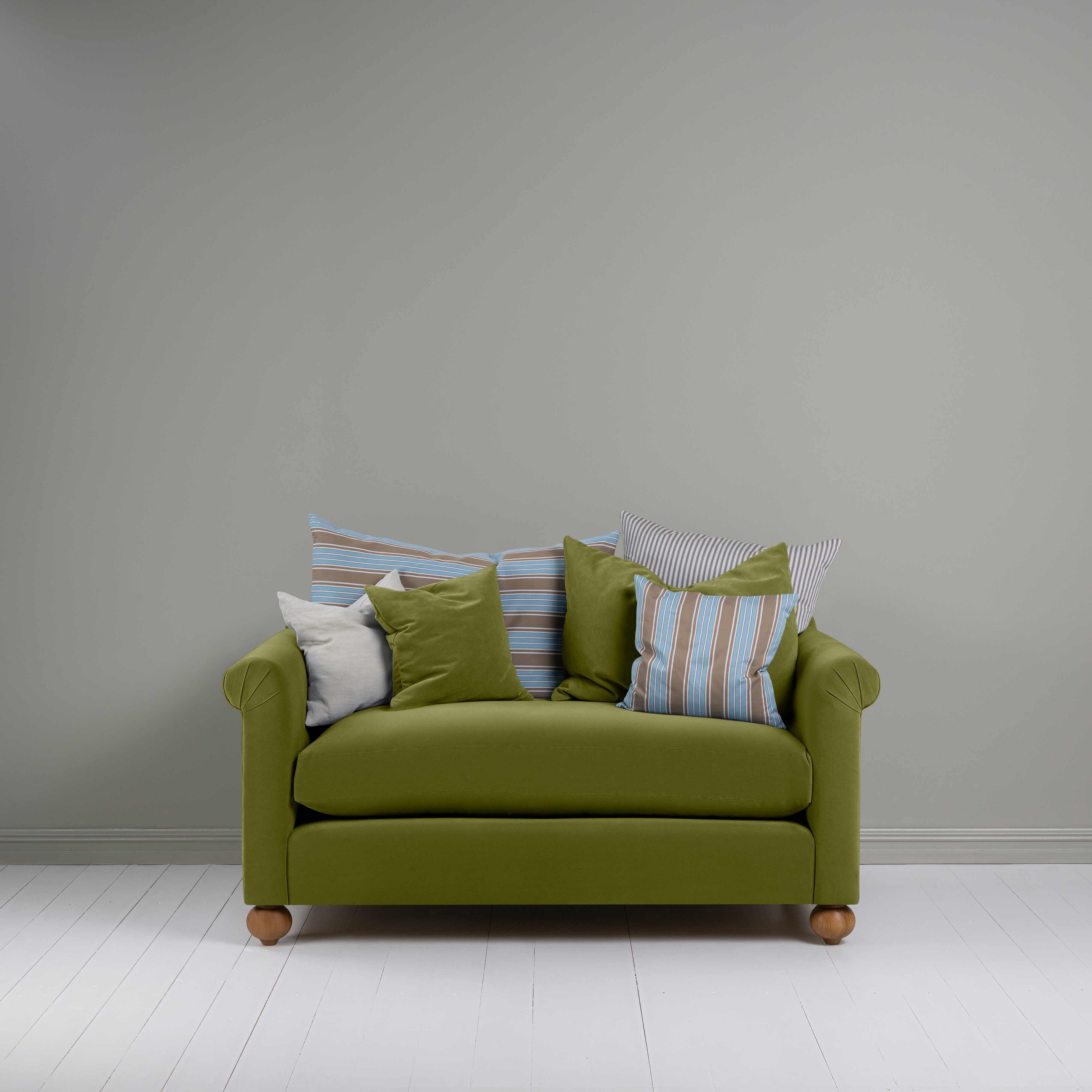  Dolittle 2 Seater Sofa in Intelligent Velvet Lawn - Nicola Harding 