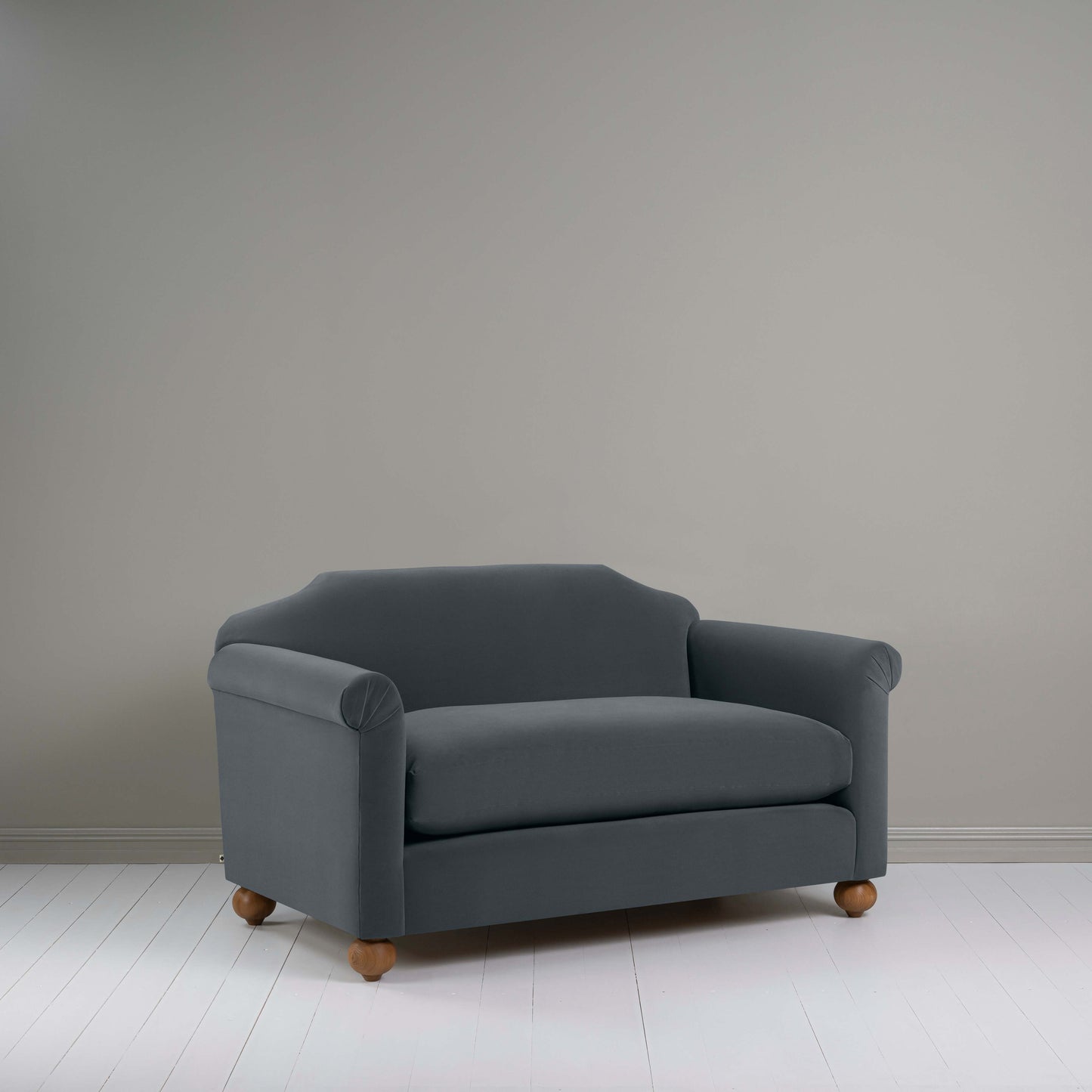 Dolittle 2 Seater Sofa in Intelligent Velvet Mercury - Nicola Harding