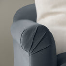  Dolittle 2-Seater Sofa in Intelligent Velvet Mercury, Arm Design Closeup - Nicola Harding 