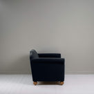  Dolittle 2-Seater Sofa in Intelligent Velvet Onyx, Side View - Nicola Harding 