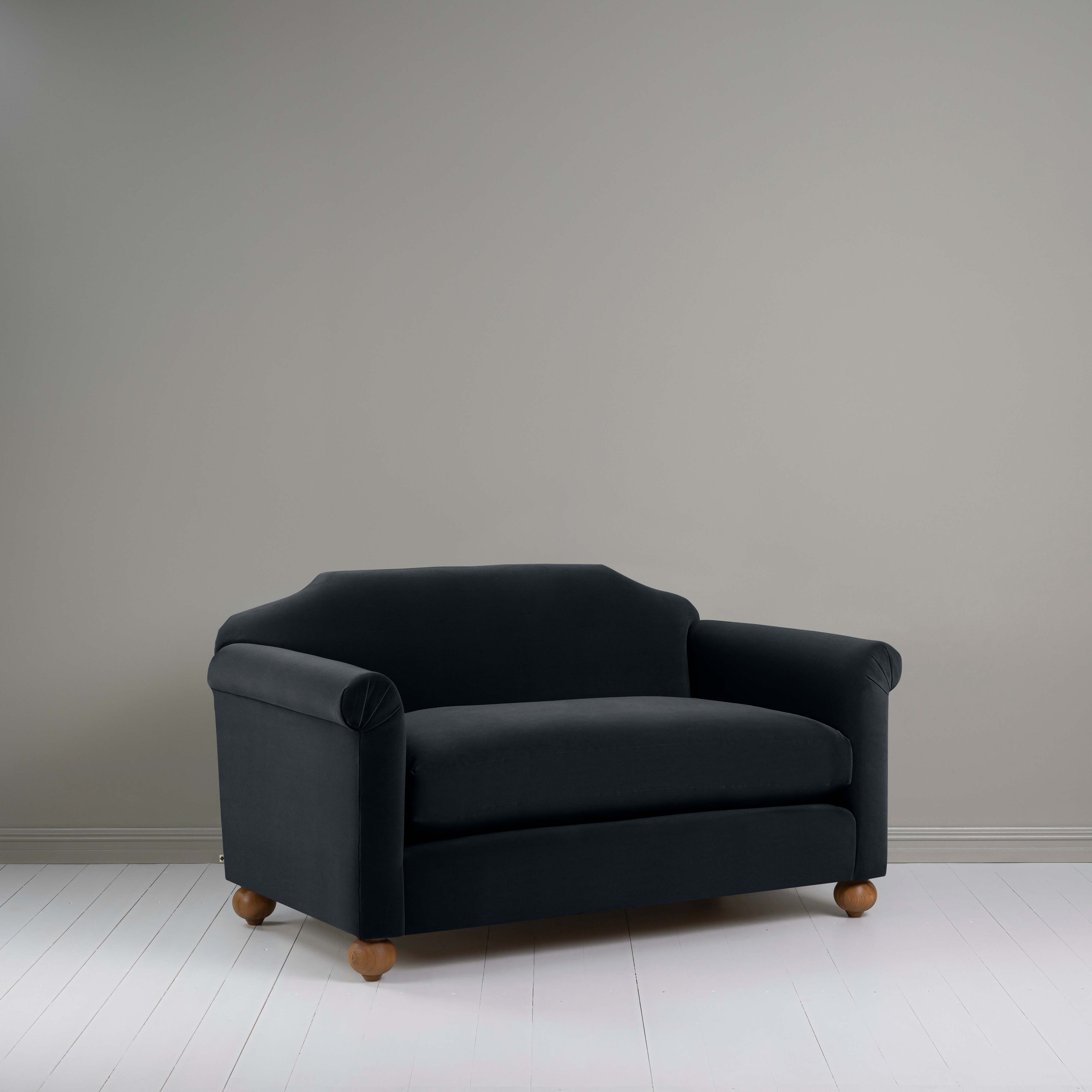  Dolittle 2 Seater Sofa in Intelligent Velvet Onyx - Nicola Harding 