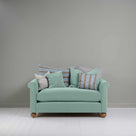  Dolittle 2 Seater Sofa in Intelligent Velvet Sea Mist With Cushions - Nicola Harding 