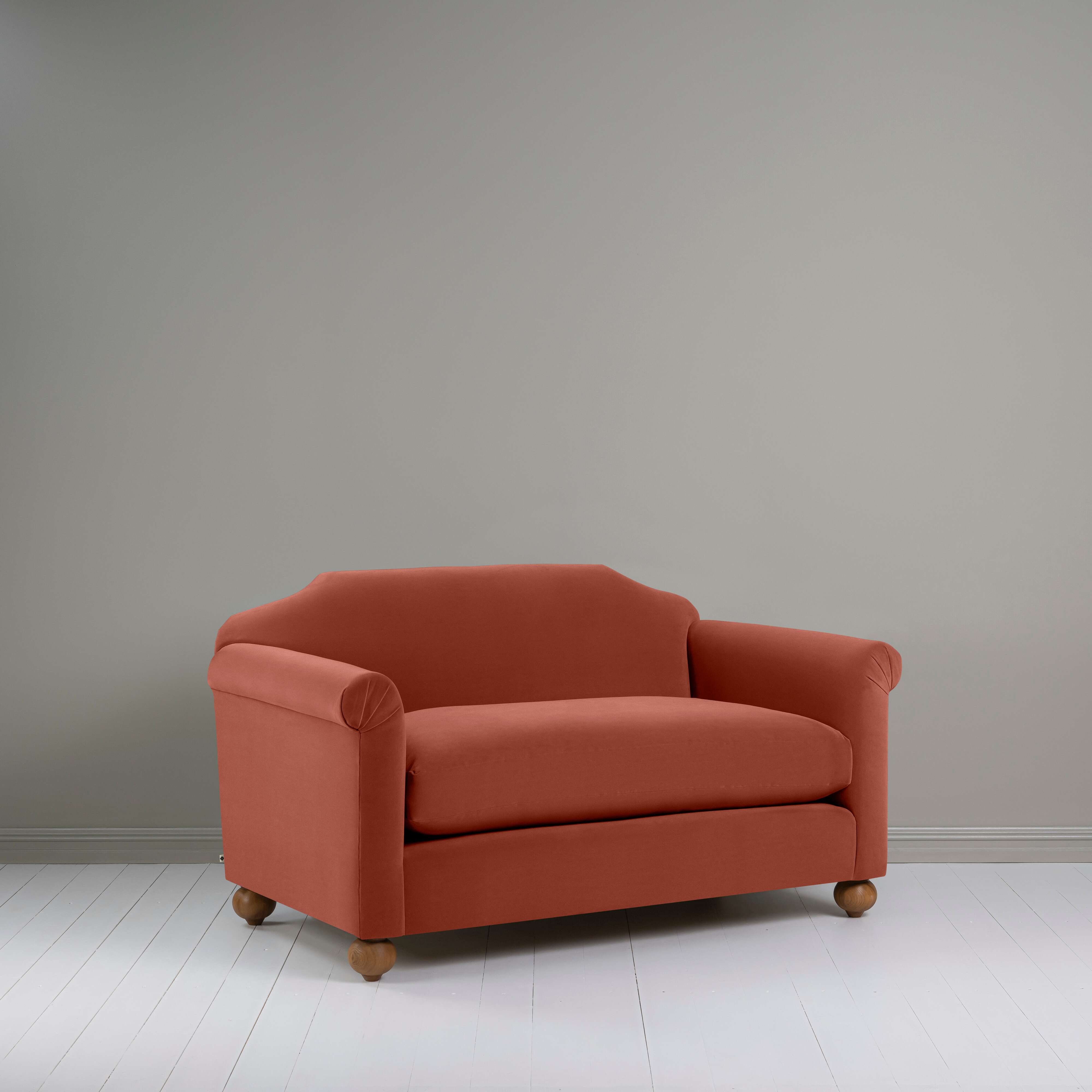  Dolittle 2-Seater Sofa in Intelligent Velvet Sienna - Nicola Harding 