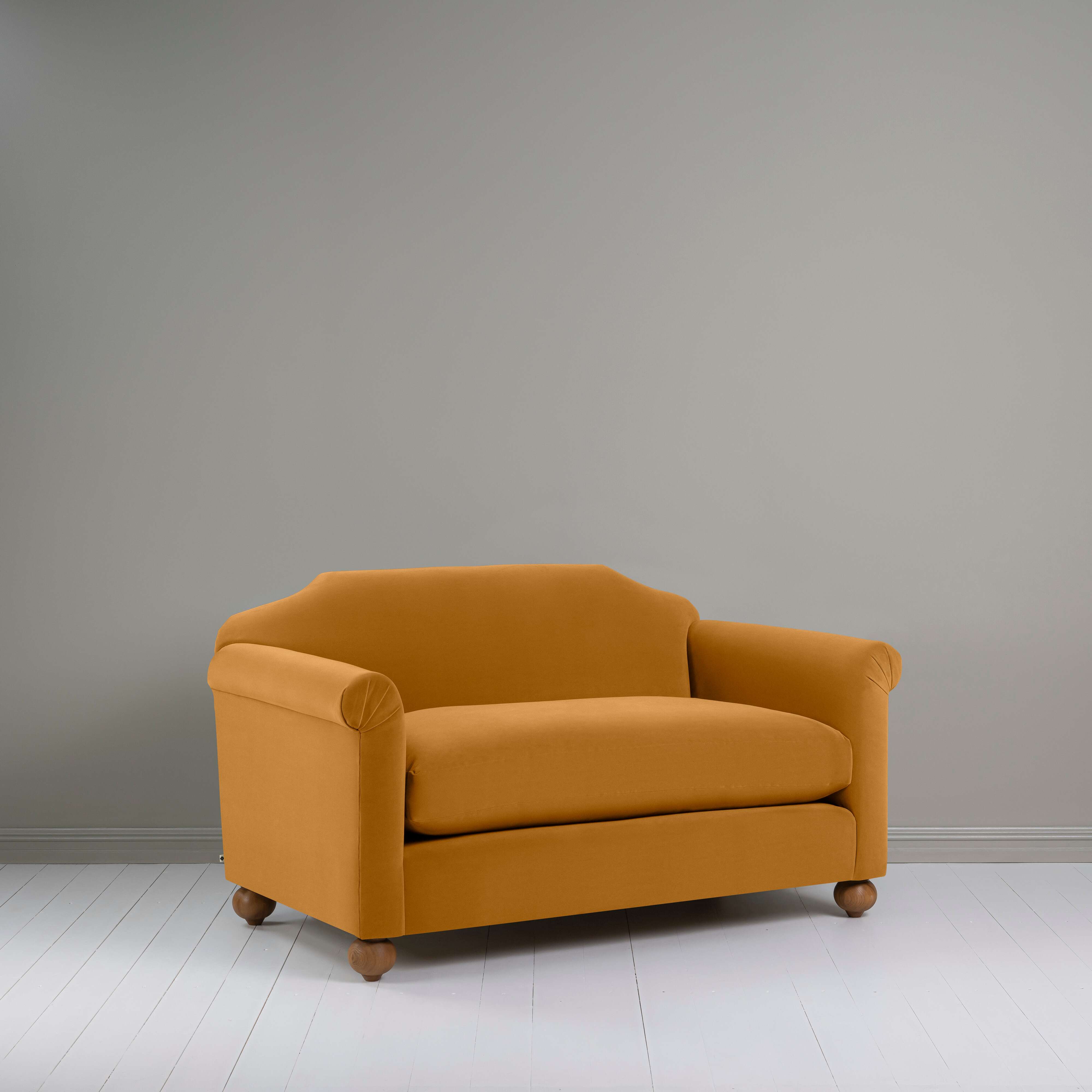  Dolittle 2 Seater Sofa in Intelligent Velvet Spice - Nicola Harding 