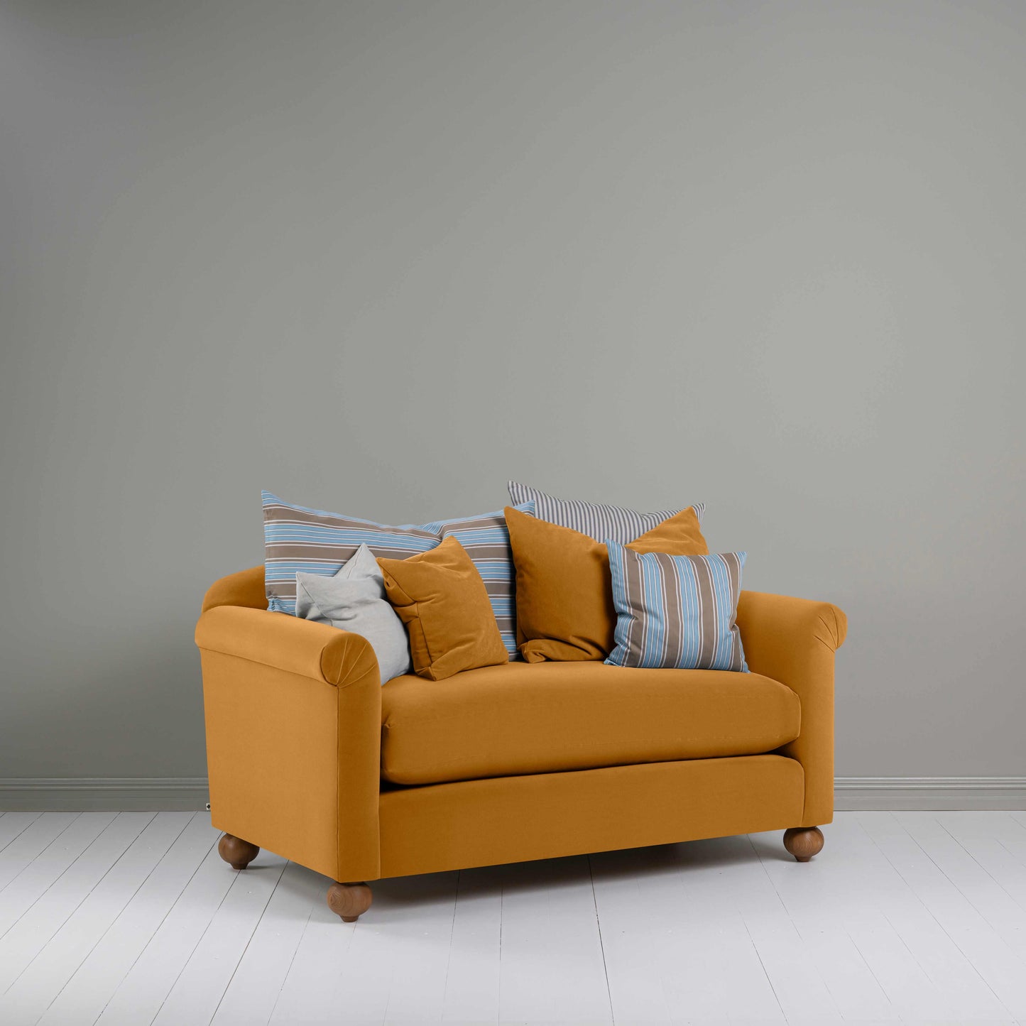 Dolittle 2 Seater Sofa in Intelligent Velvet Spice - Nicola Harding