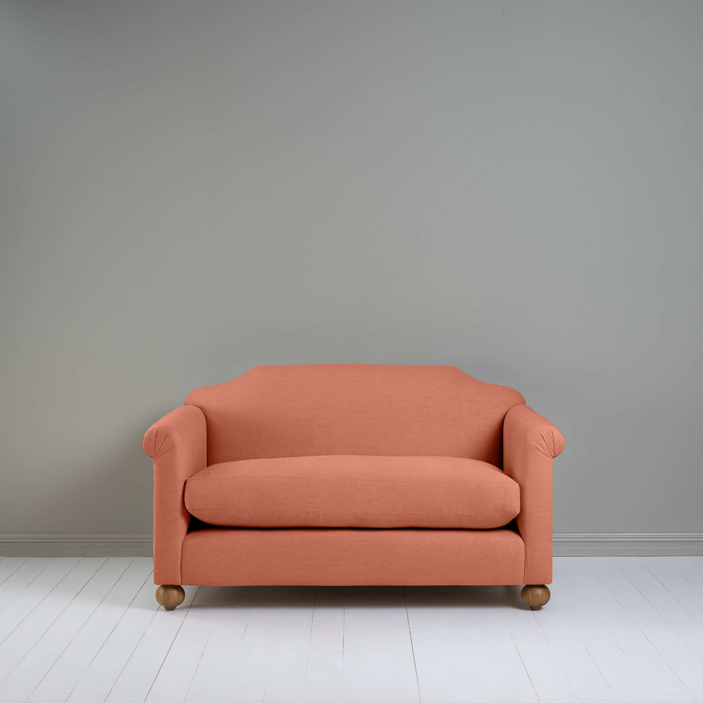  Dolittle 2 Seater Sofa in Laidback Linen Cayenne - Nicola Harding 