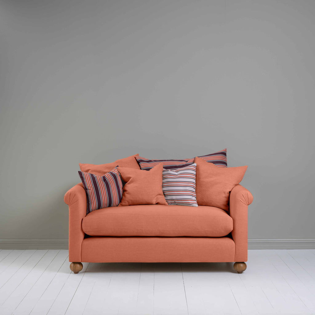  Dolittle 2 Seater Sofa in Laidback Linen Cayenne - Nicola Harding 