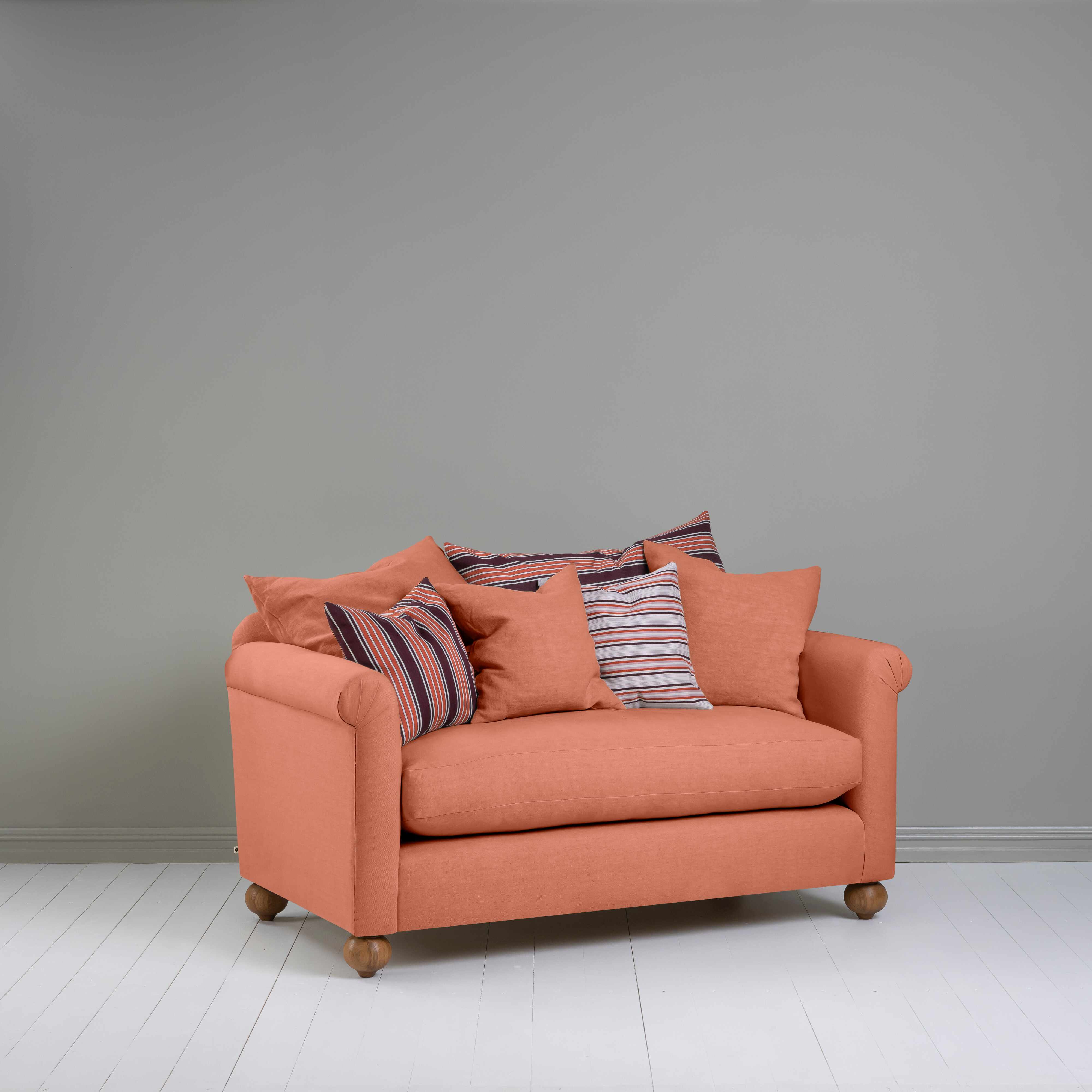  Dolittle 2 Seater Sofa in Laidback Linen Cayenne 