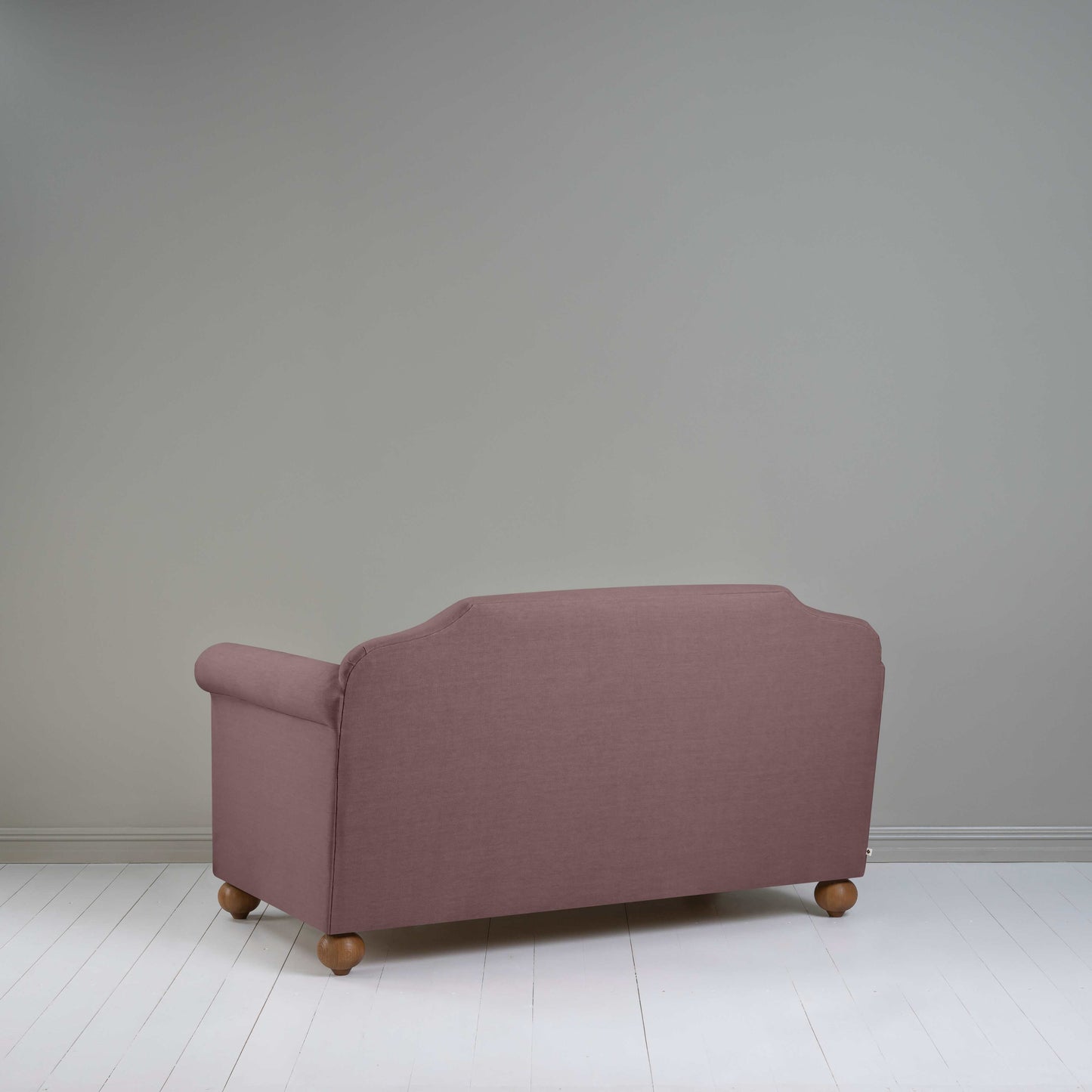 Dolittle 2 Seater Sofa in Laidback Linen Damson - Nicola Harding