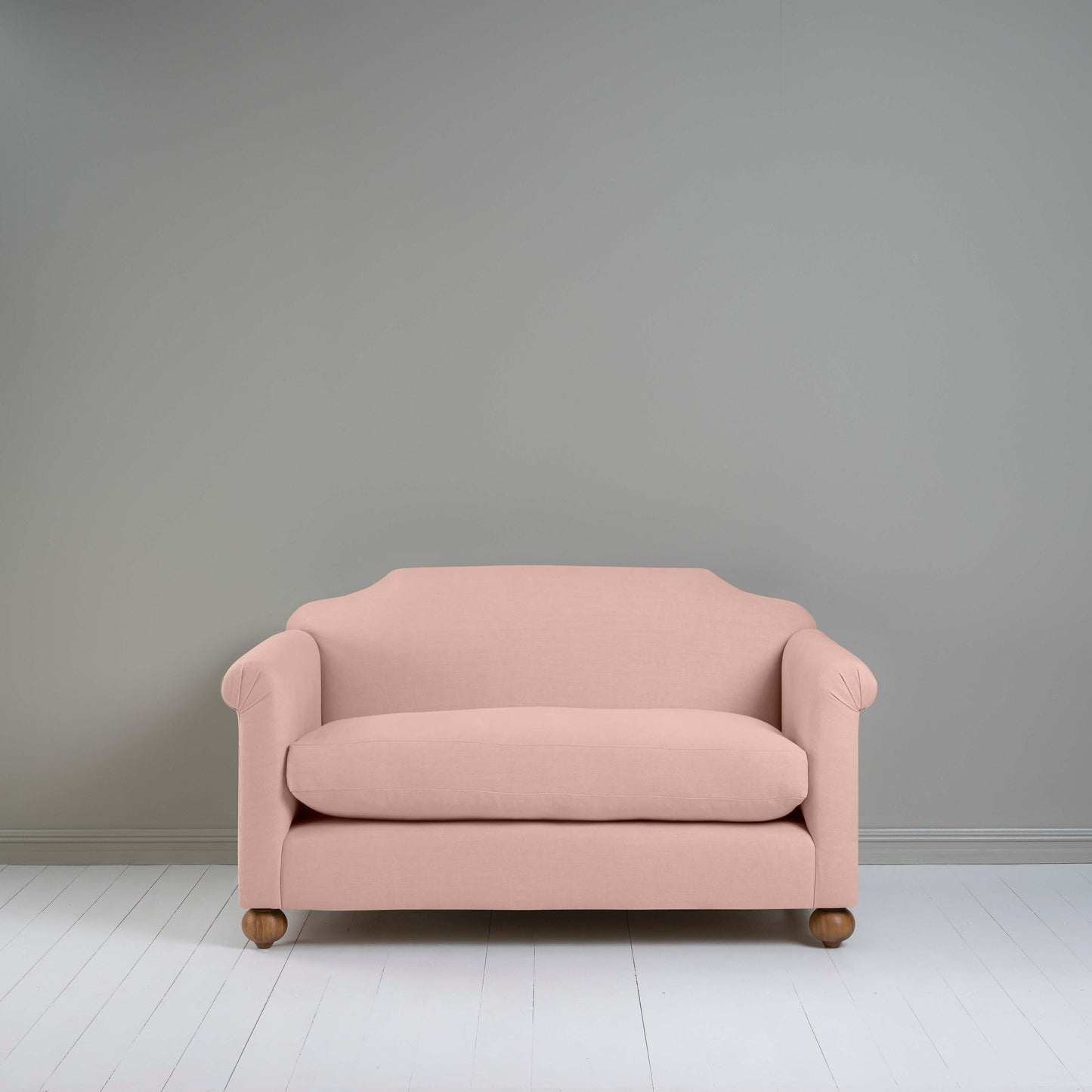Dolittle 2 Seater Sofa in Laidback Linen Dusky Pink