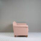  Dolittle 2 Seater Sofa in Laidback Linen Dusky Pink, Side View - Nicola Harding 