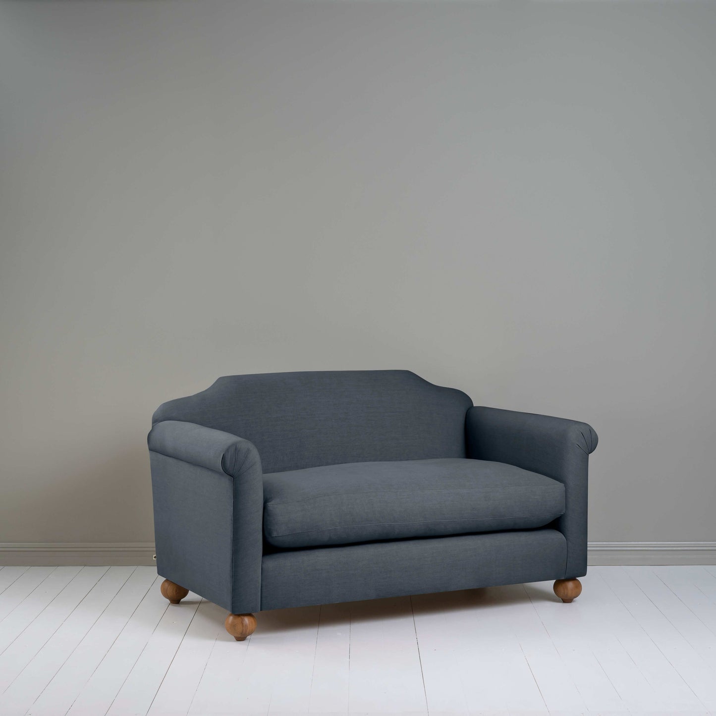 Dolittle 2 Seater Sofa in Laidback Linen Midnight - Nicola Harding