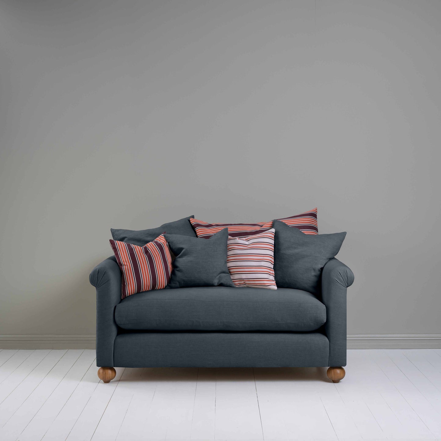 Dolittle 2 Seater Sofa in Laidback Linen Midnight - Nicola Harding