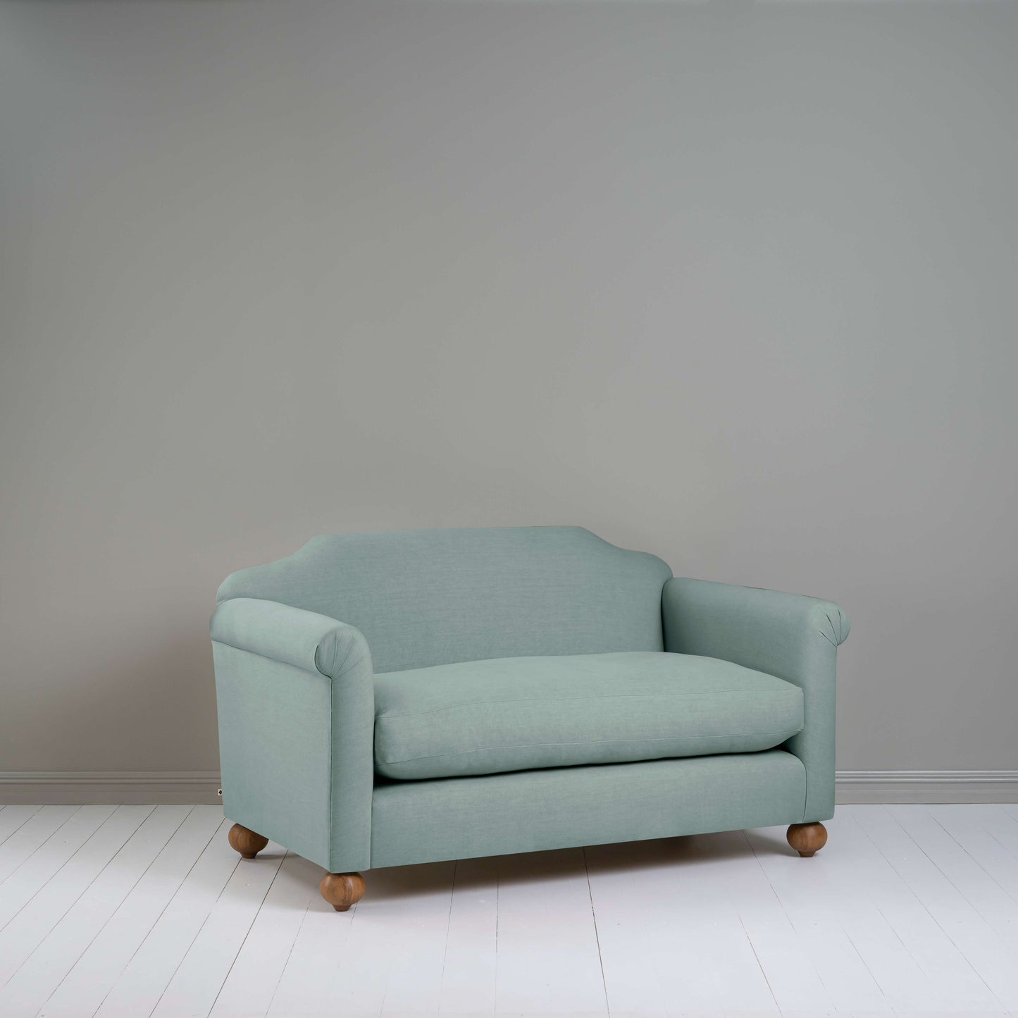 Dolittle 2 Seater Sofa in Laidback Linen Mineral - Nicola Harding