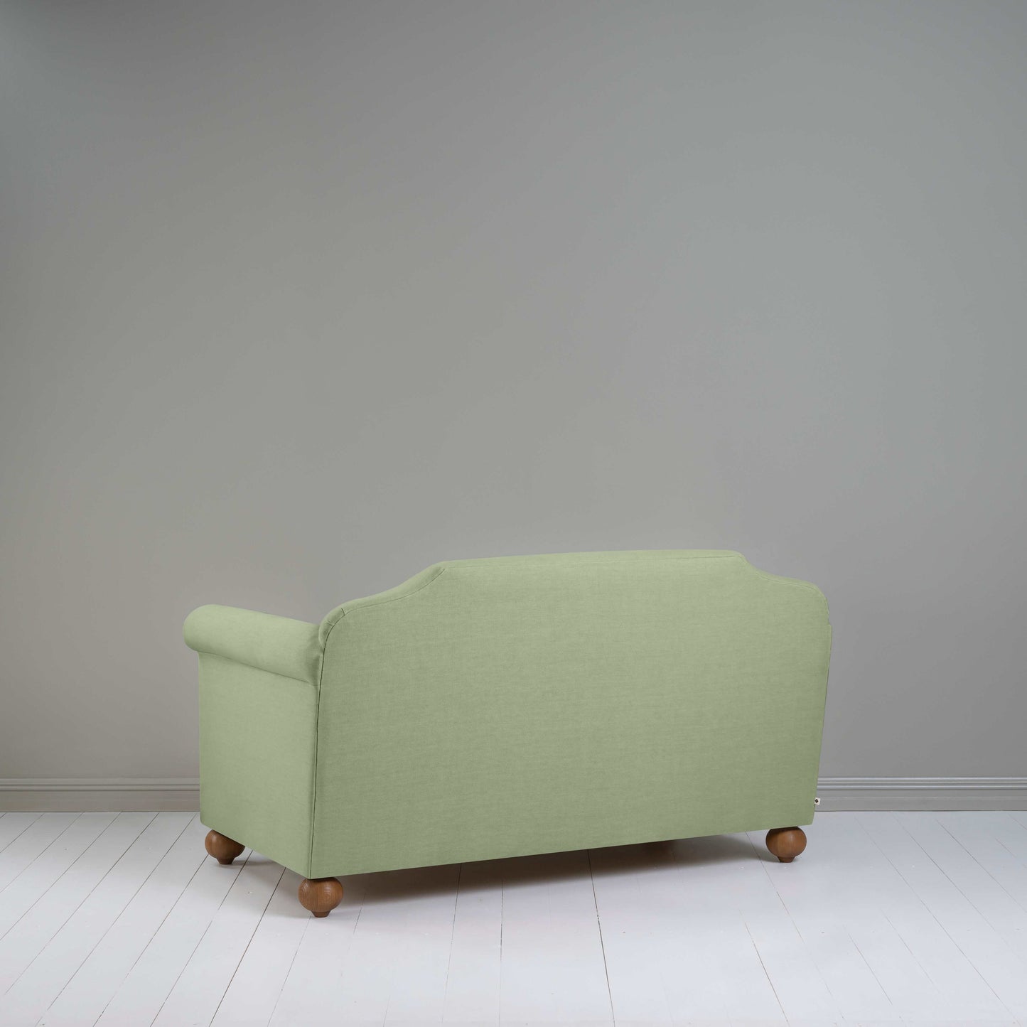 Dolittle 2 Seater Sofa in Laidback Linen Moss - Nicola Harding