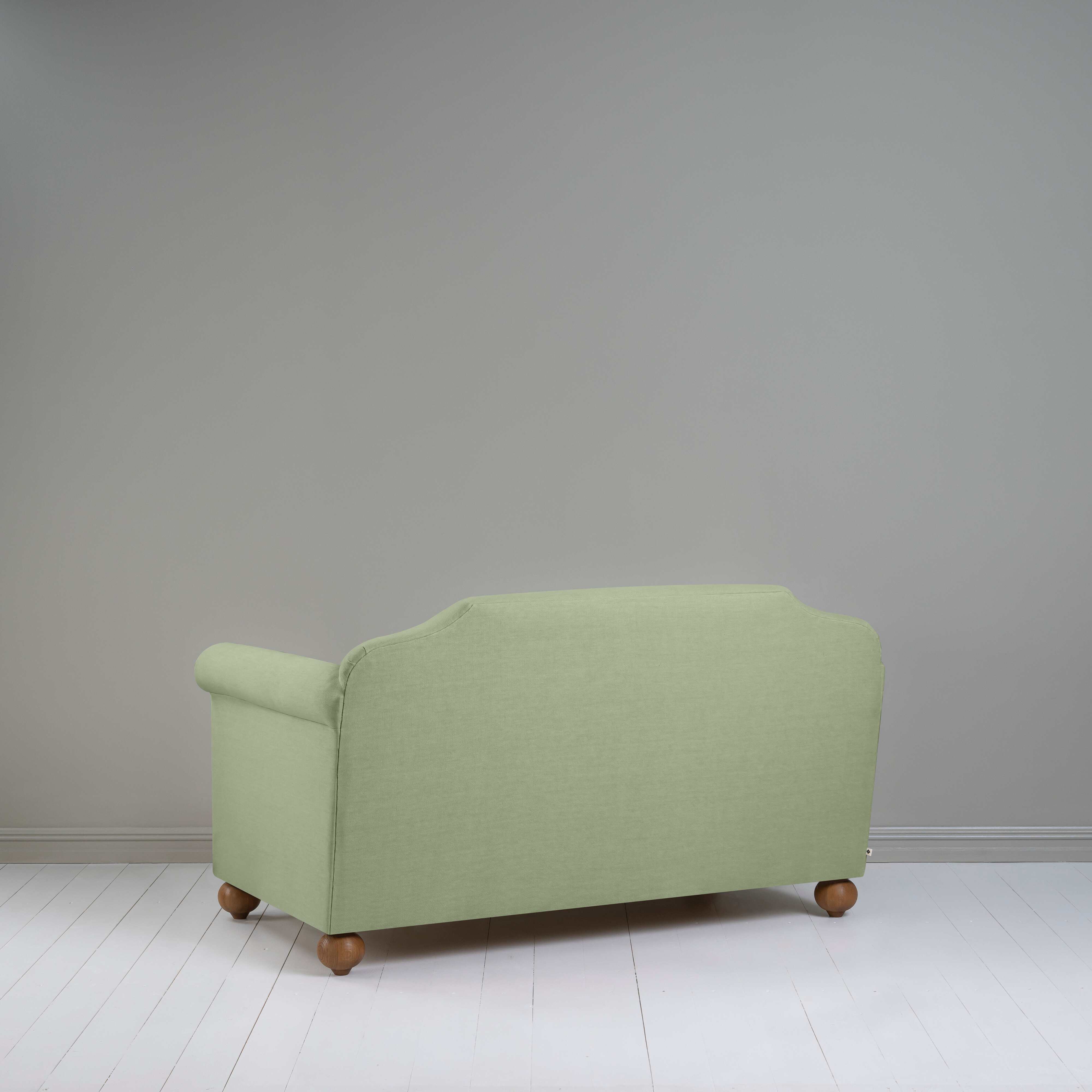  Dolittle 2 Seater Sofa in Laidback Linen Moss, Back View - Nicola Harding 