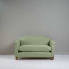  Dolittle 2 Seater Sofa in Laidback Linen Moss, Front View - Nicola Harding 