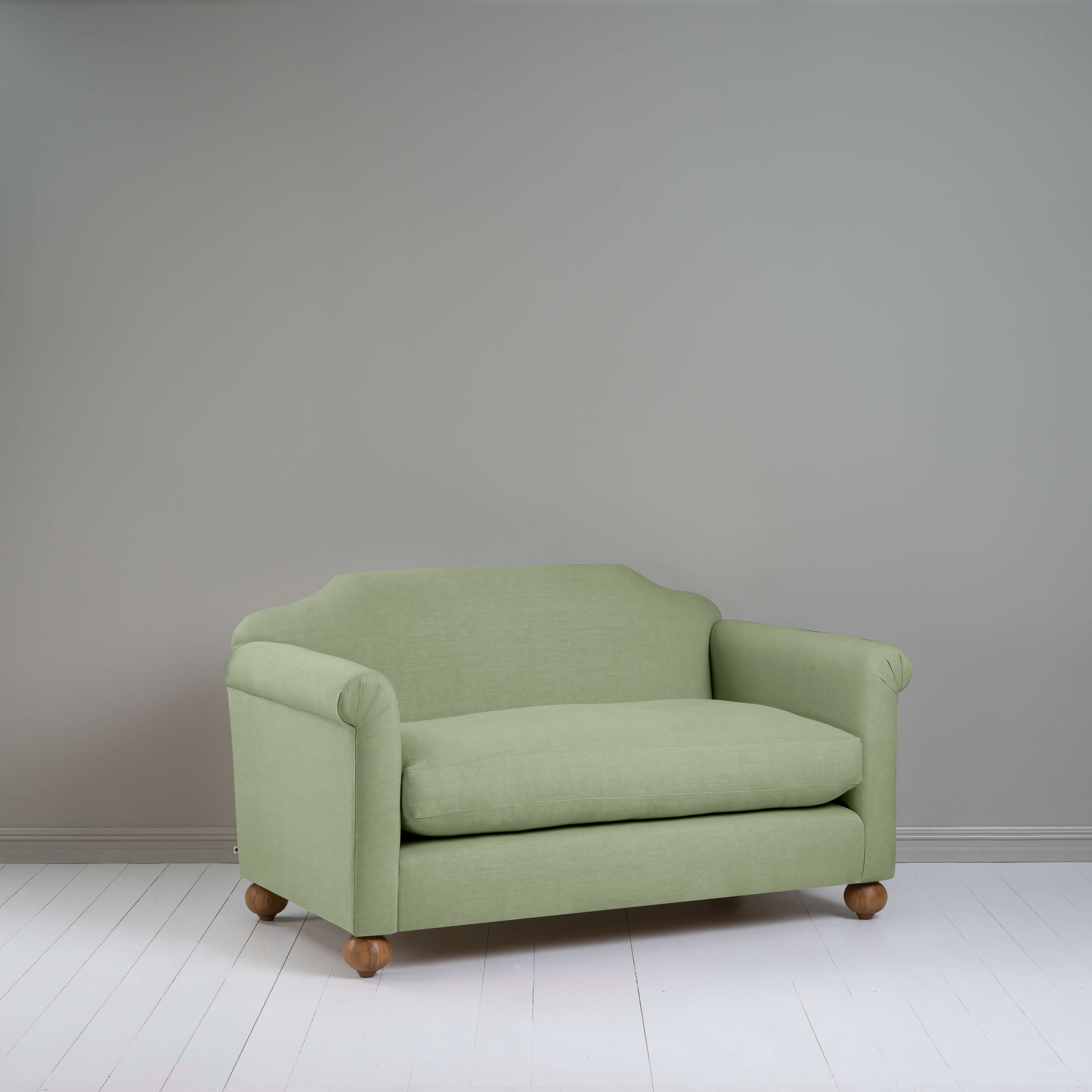  Dolittle 2 Seater Sofa in Laidback Linen Moss - Nicola Harding 
