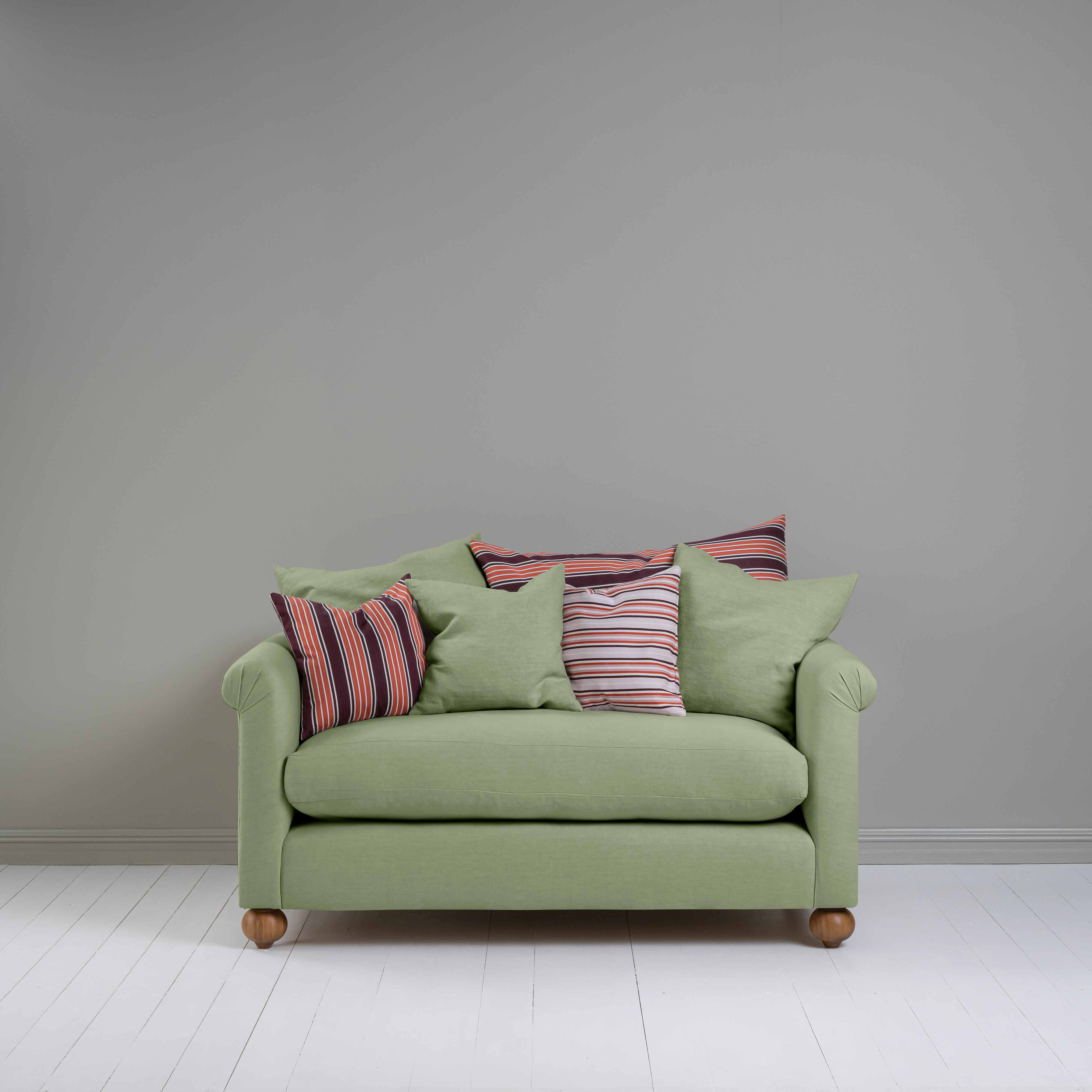  Dolittle 2 Seater Sofa in Laidback Linen Moss - Nicola Harding 