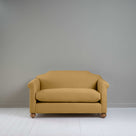  Dolittle 2 Seater Sofa in Laidback Linen Ochre, Front View - Nicola Harding 