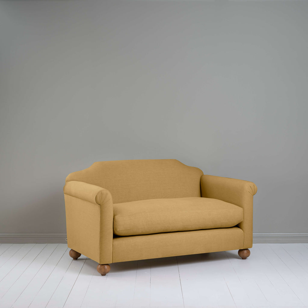  Dolittle 2 Seater Sofa in Laidback Linen Ochre - Nicola Harding 