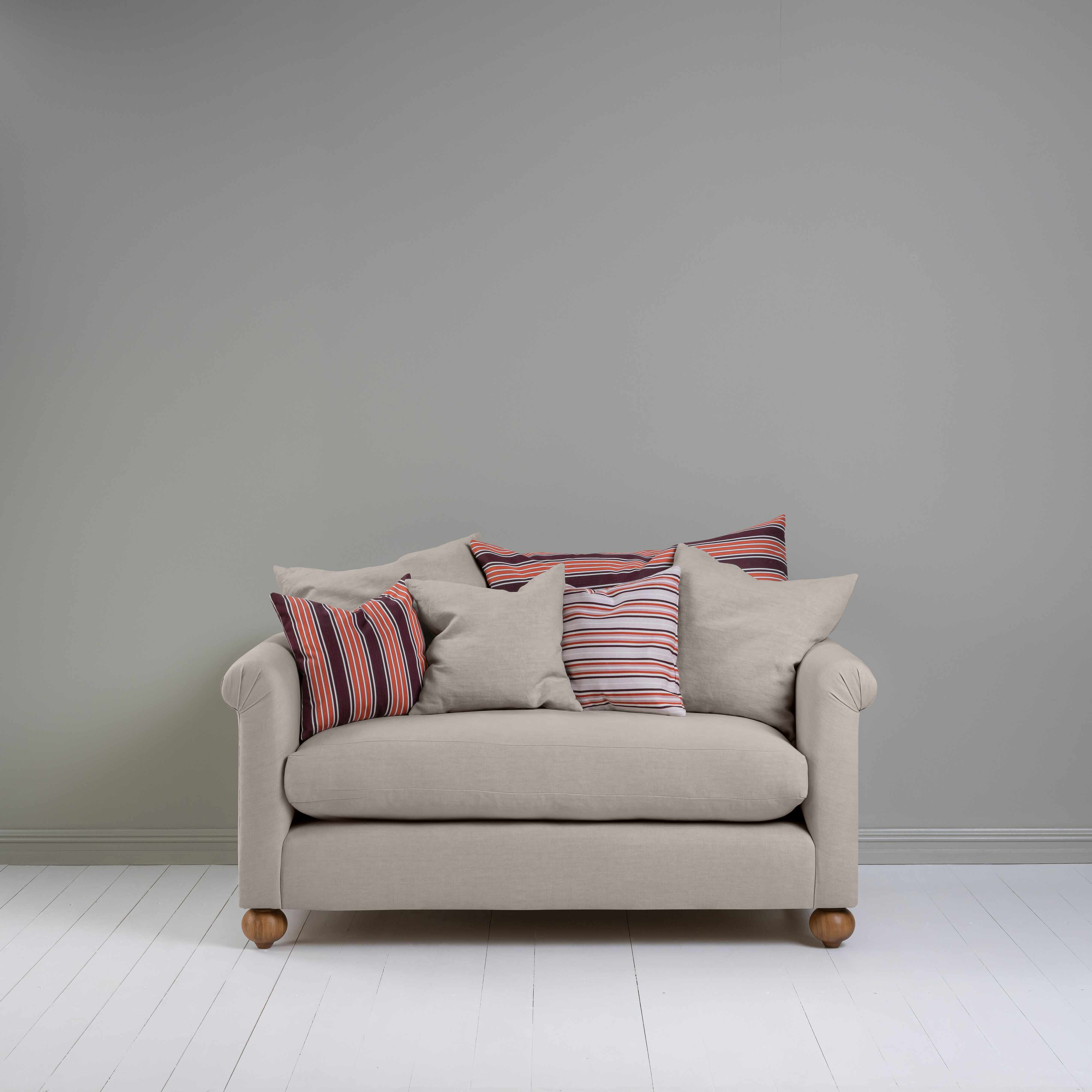  Dolittle 2 Seater Sofa in Laidback Linen Pearl Grey - Nicola Harding 