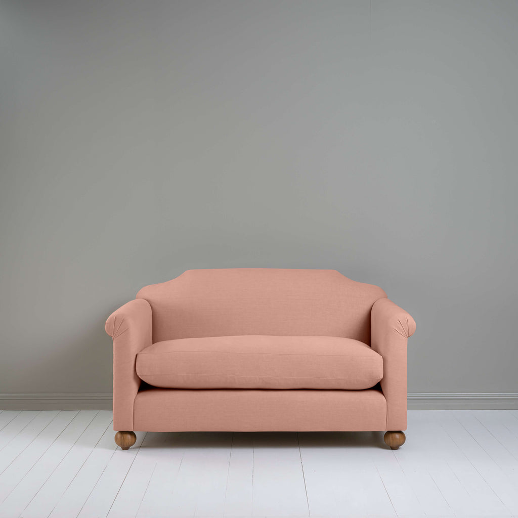  Dolittle 2 Seater Sofa in Laidback Linen Roseberry, Front View - Nicola Harding 
