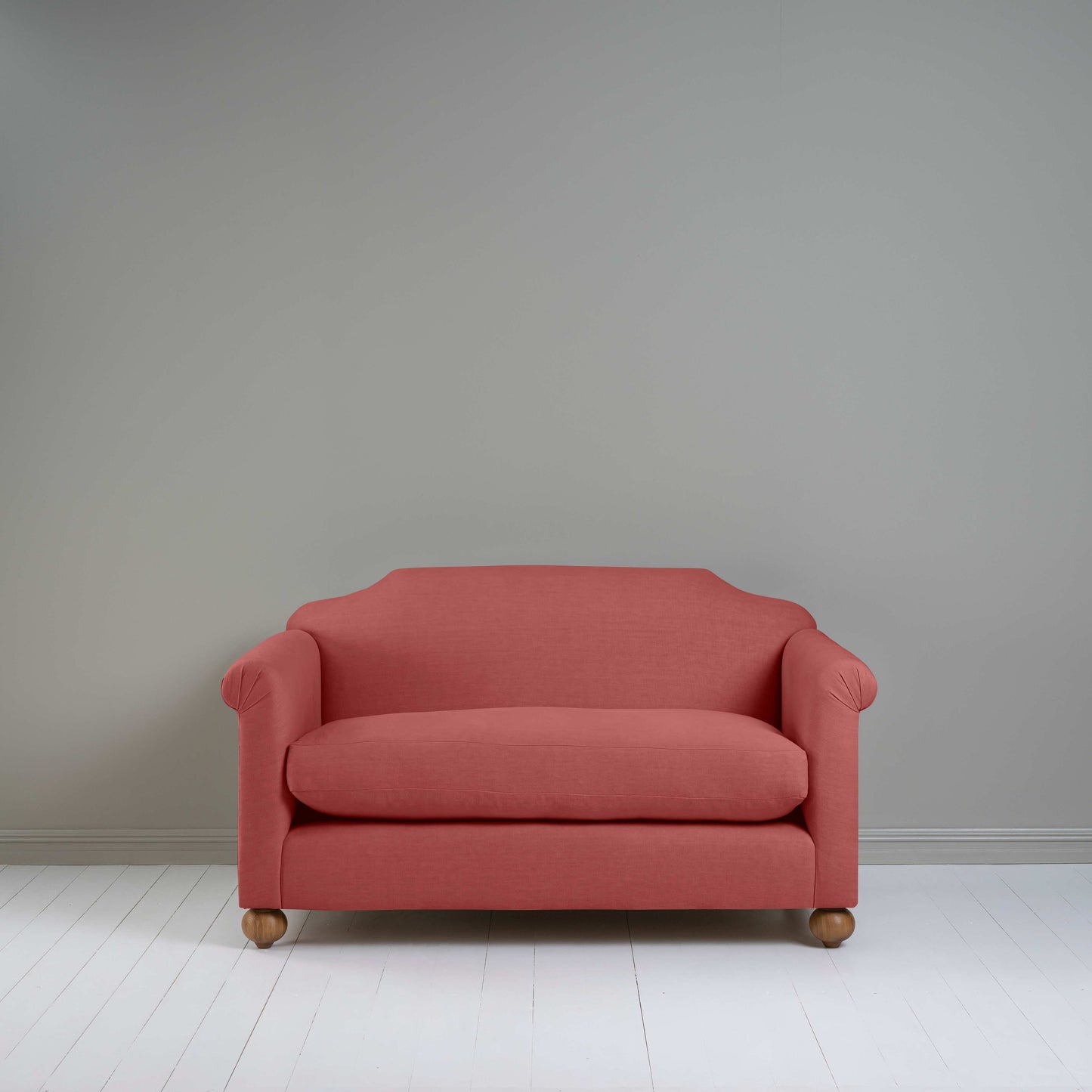 Dolittle 2 Seater Sofa in Laidback Linen Rouge - Nicola Harding