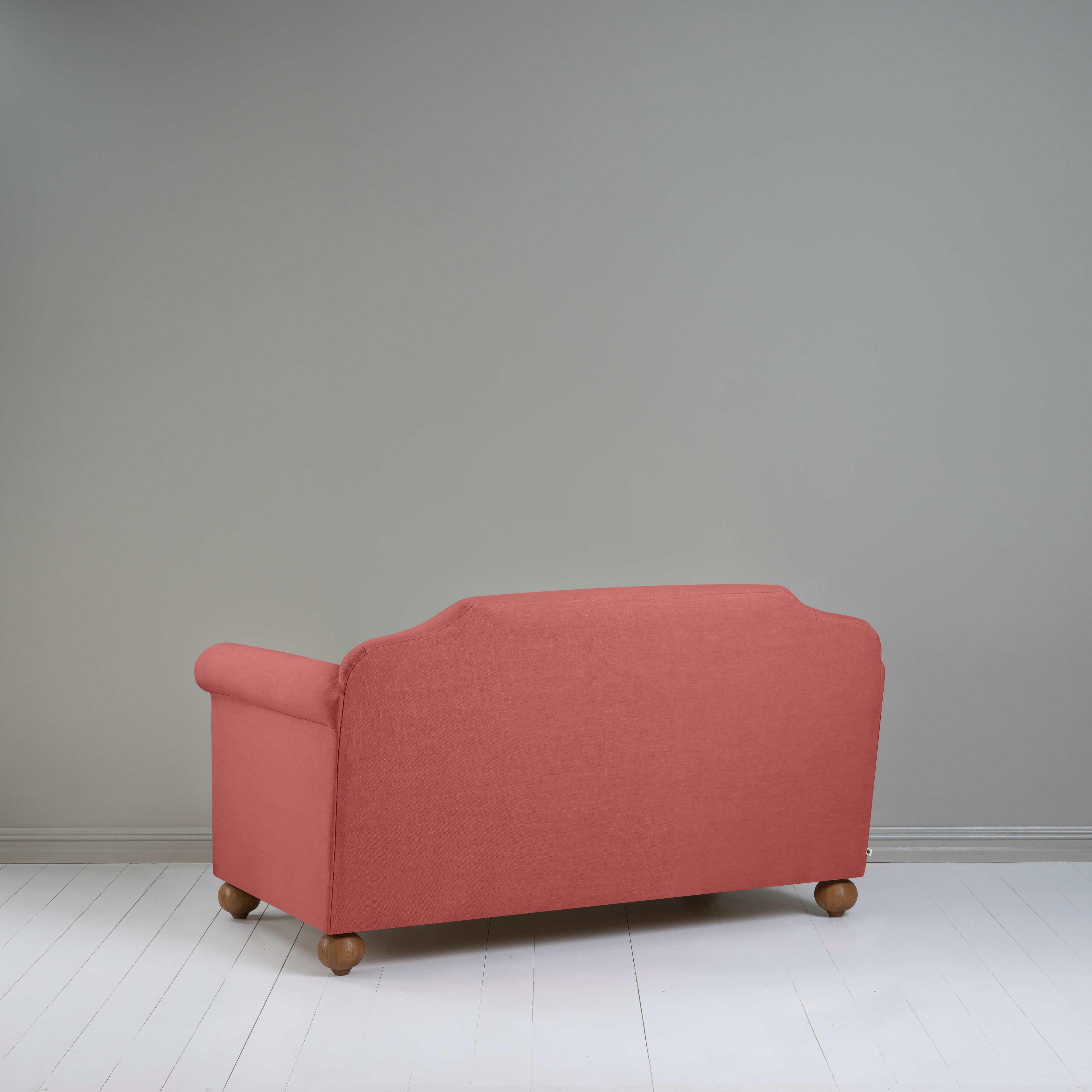  Dolittle 2 Seater Sofa in Laidback Linen Rouge - Nicola Harding 