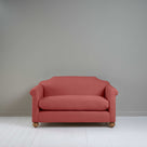  Dolittle 2 Seater Sofa in Laidback Linen Rouge, Front View - Nicola Harding 