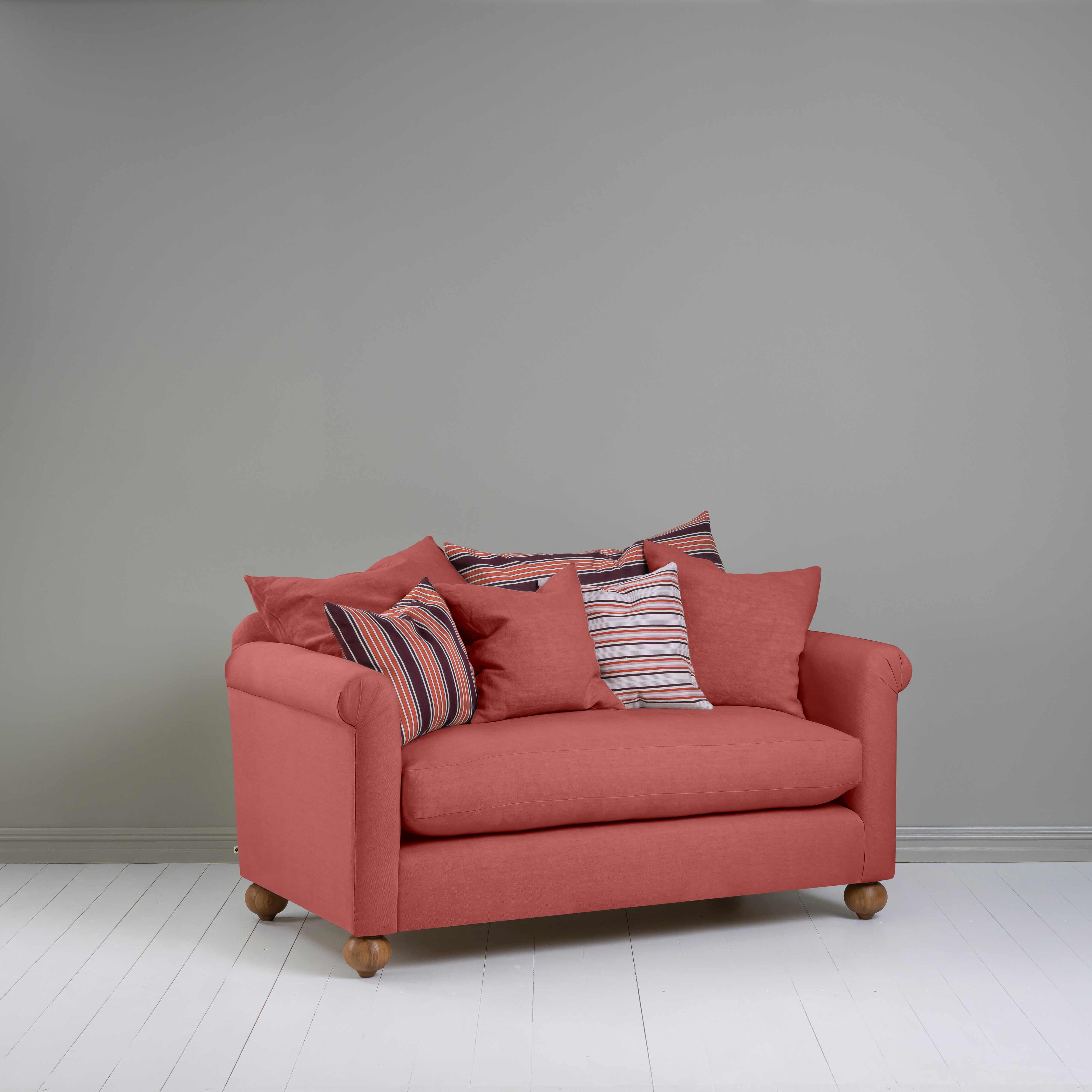  Dolittle 2 Seater Sofa in Laidback Linen Rouge 