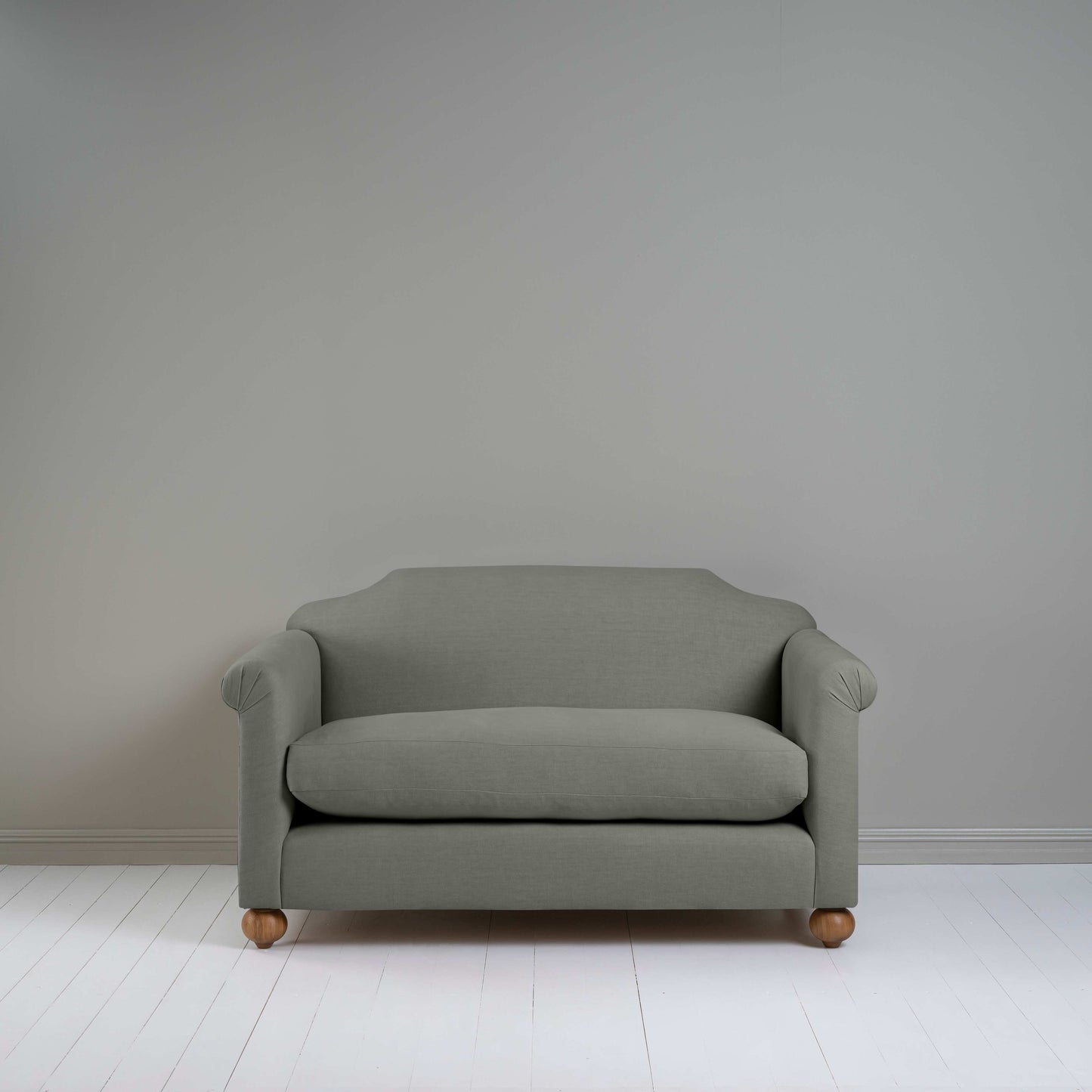 Dolittle 2 Seater Sofa in Laidback Linen Shadow - Nicola Harding