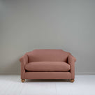  Dolittle 2 Seater Sofa in Laidback Linen Sweet Briar, Front View - Nicola Harding 