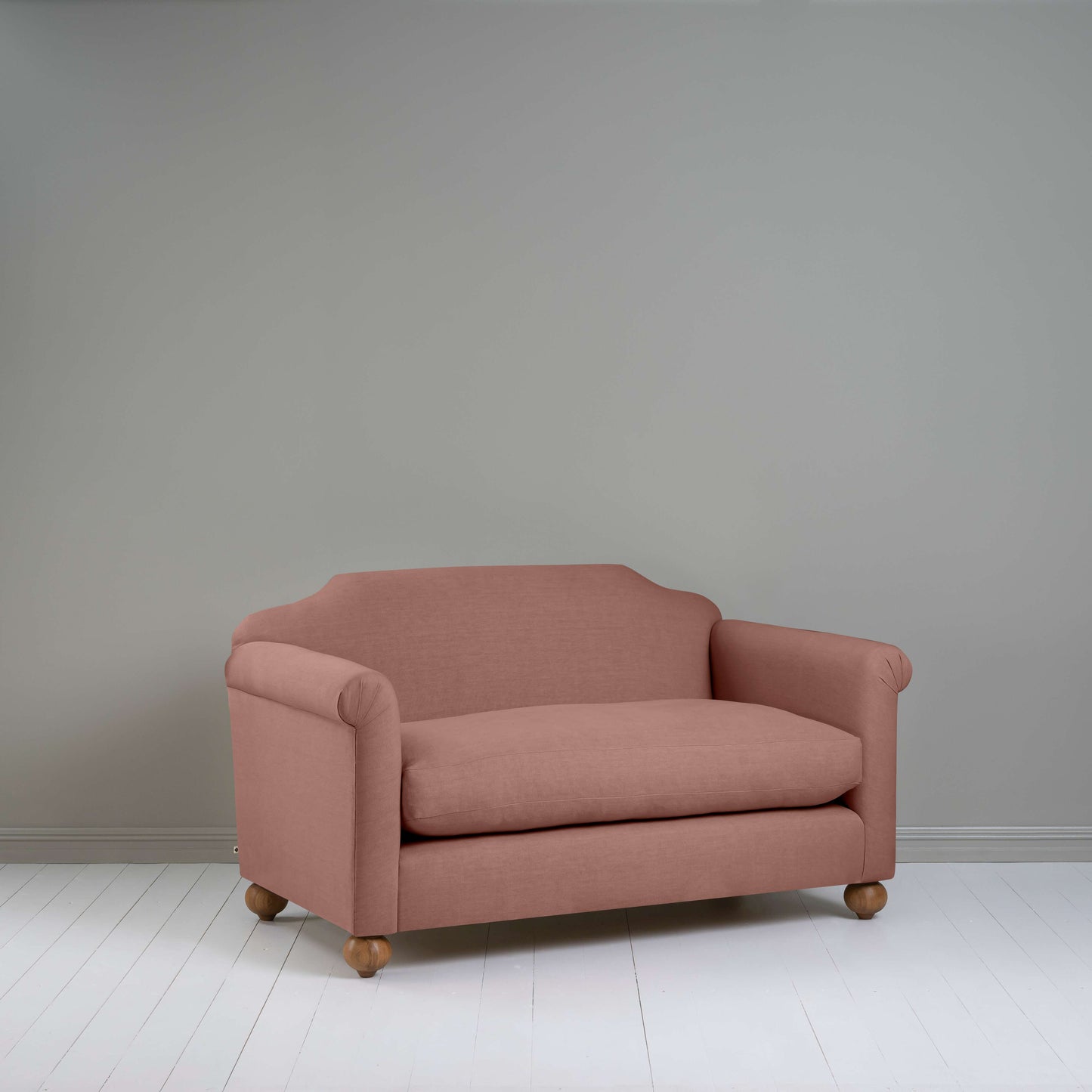 Dolittle 2 Seater Sofa in Laidback Linen Sweet Briar