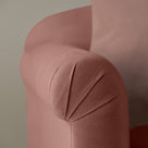  Dolittle 2 Seater Sofa in Laidback Linen Sweet Briar, Arm Design Closeup - Nicola Harding 
