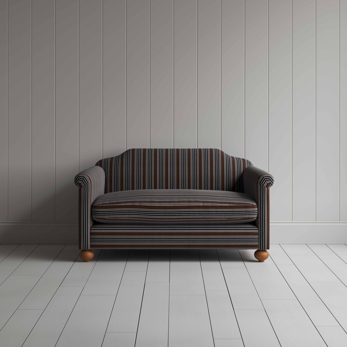 Dolittle 2 Seater Sofa in Regatta Cotton, Charcoal