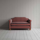  Dolittle 2 Seater Sofa in Regatta Cotton, Flame, Front View - Nicola Harding 