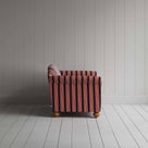  Dolittle 2 Seater Sofa in Regatta Cotton, Flame, Side View - Nicola Harding 