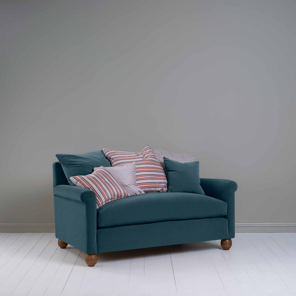  Idler 2 Seater Sofa in Intelligent Velvet Aegean - Nicola Harding 