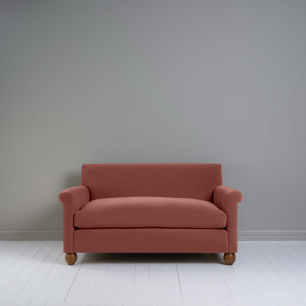  Idler 2 Seater Sofa in Intelligent Velvet Damson - Nicola Harding 