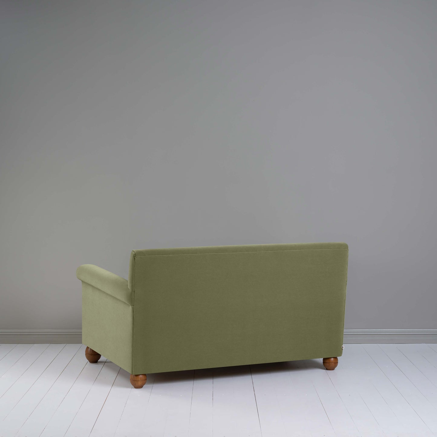Idler 2 Seater Sofa in Intelligent Velvet Green Tea - Nicola Harding