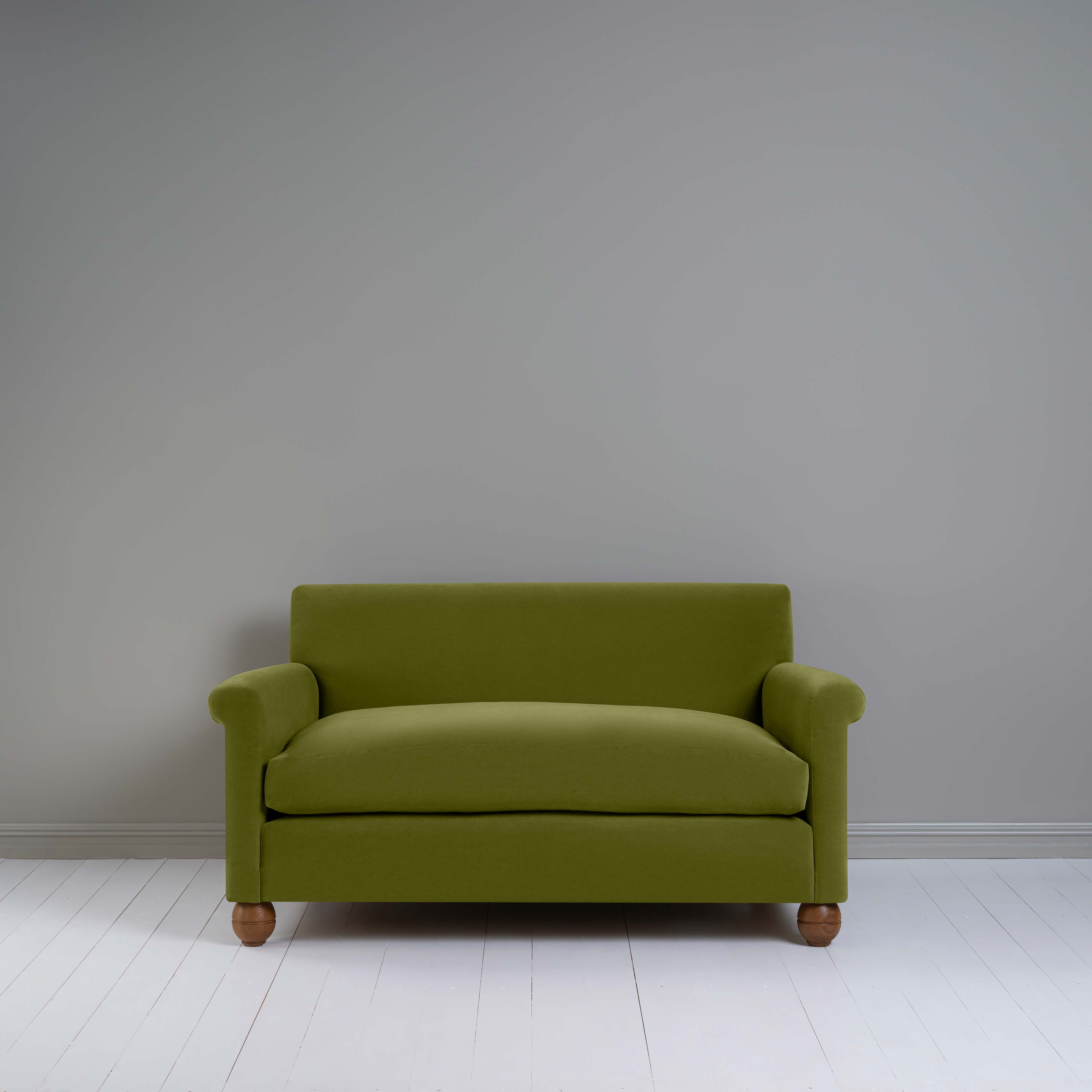  Idler 2 Seater Sofa in Intelligent Velvet Lawn - Nicola Harding 