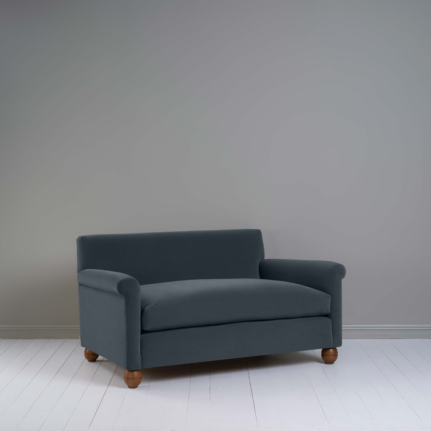 Idler 2 Seater Sofa in Intelligent Velvet Mercury