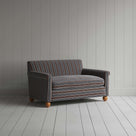  Idler 2 Seater Sofa in Regatta Cotton, Charcoal - Nicola Harding 