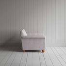  Idler 2 Seater Sofa in Ticking Cotton, Berry - Nicola Harding 