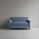  Idler 2 Seater Sofa in Well Plaid Cotton, Blue Brown - Nicola Harding 