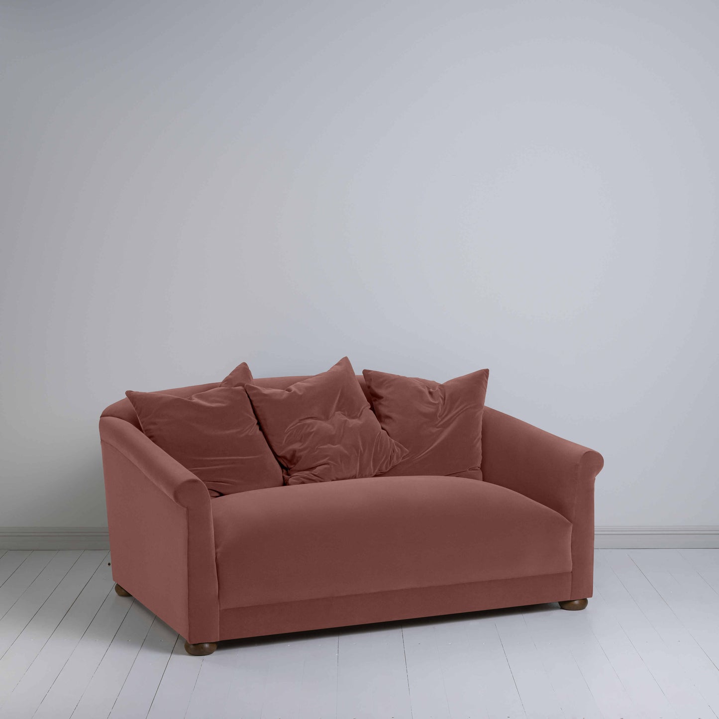 More the Merrier 2 Seater Sofa in Intelligent Velvet Damson - Nicola Harding