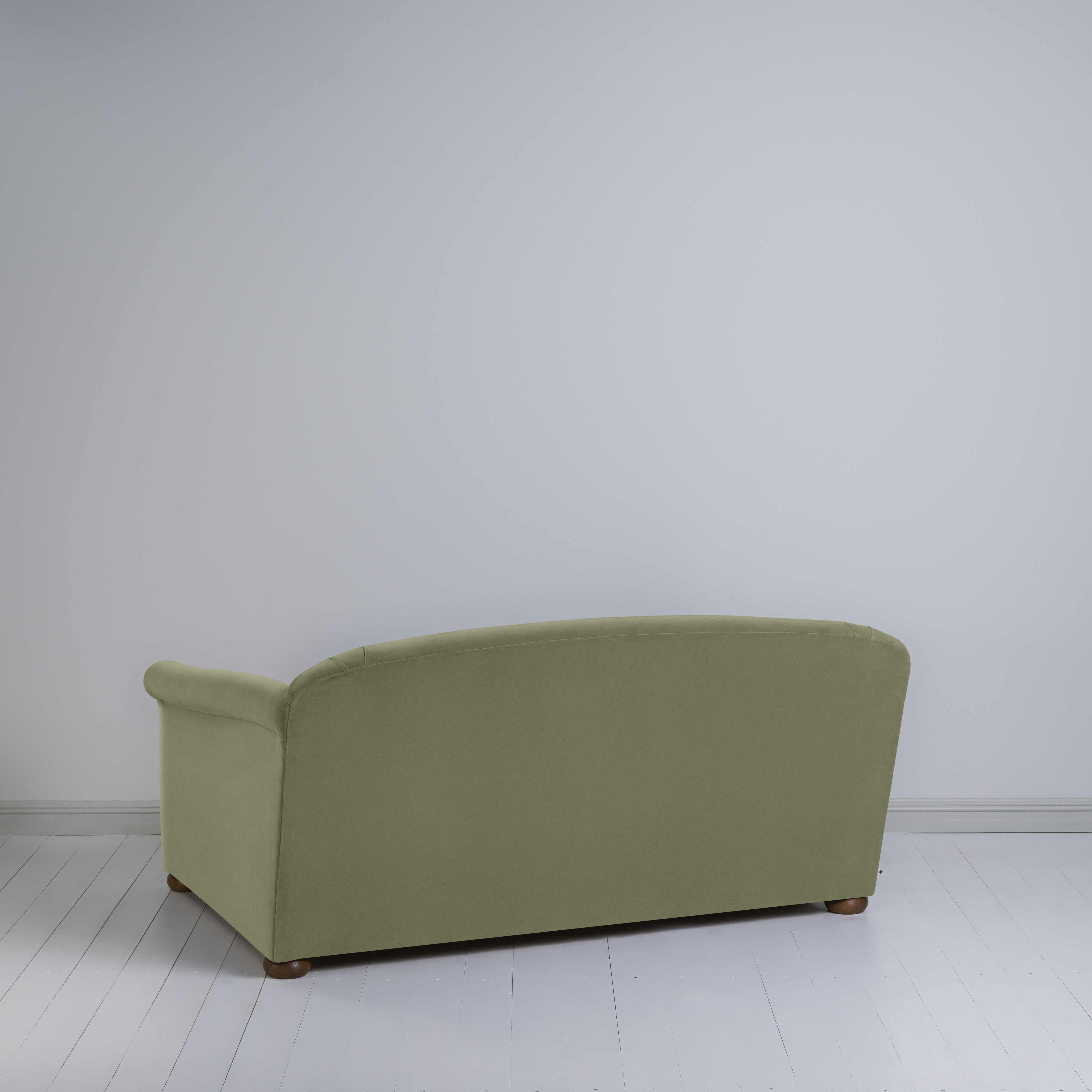  More the Merrier 2 Seater Sofa in Intelligent Velvet Green Tea - Nicola Harding 